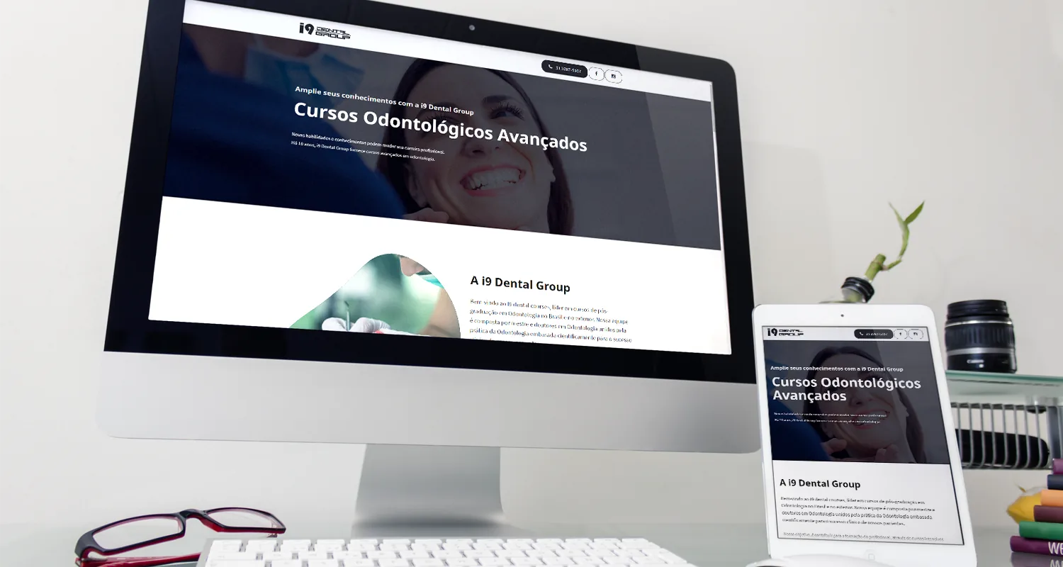 Projeto: Marca, site e marketing digital para uma rede de pós-graduação em odontologia