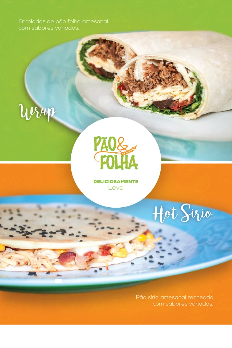 Detalhe do projeto: Marca e marketing digital para uma lanchonete especializada em wraps