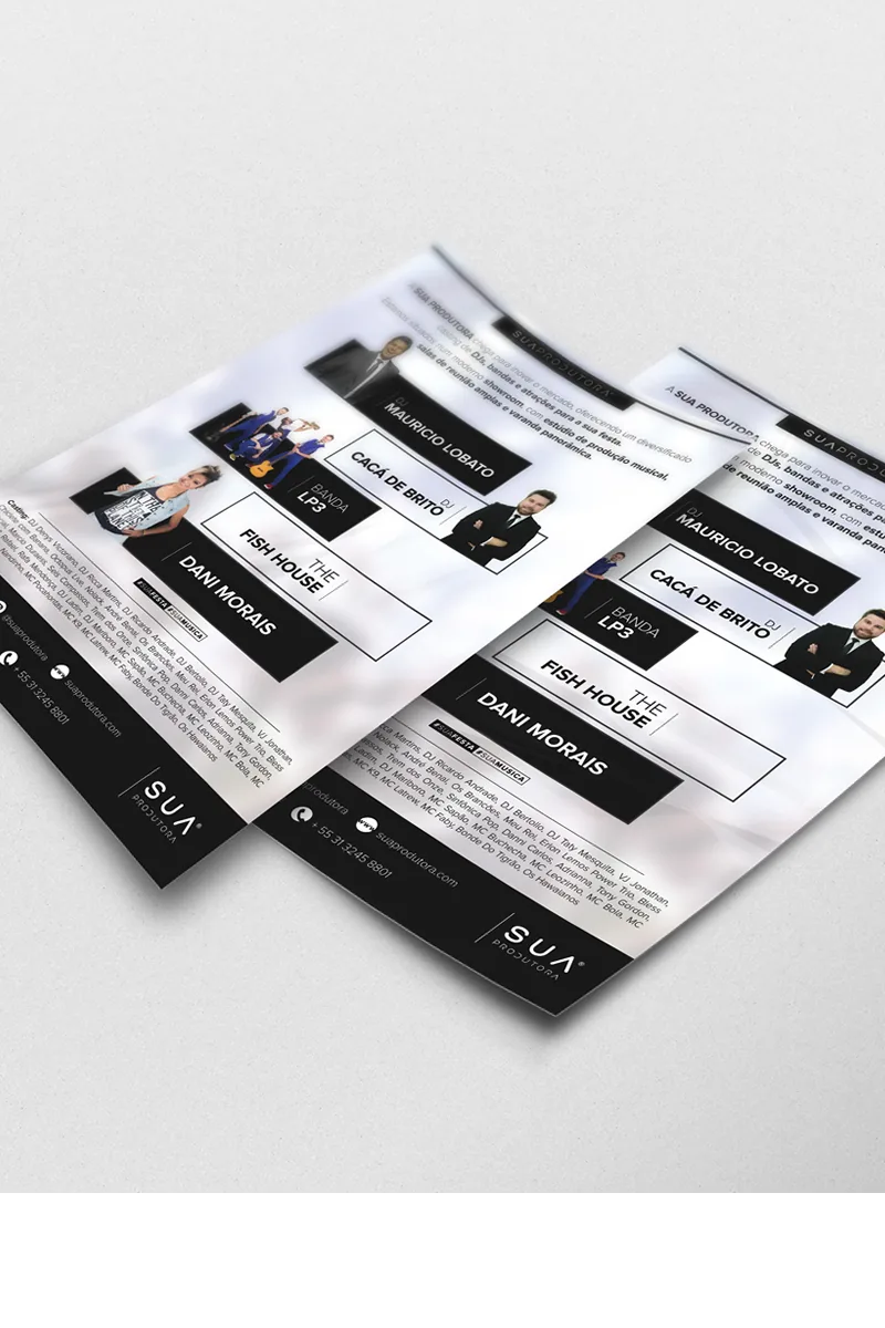 Detalhe do projeto: Marca, site e marketing digital para uma produtora de eventos